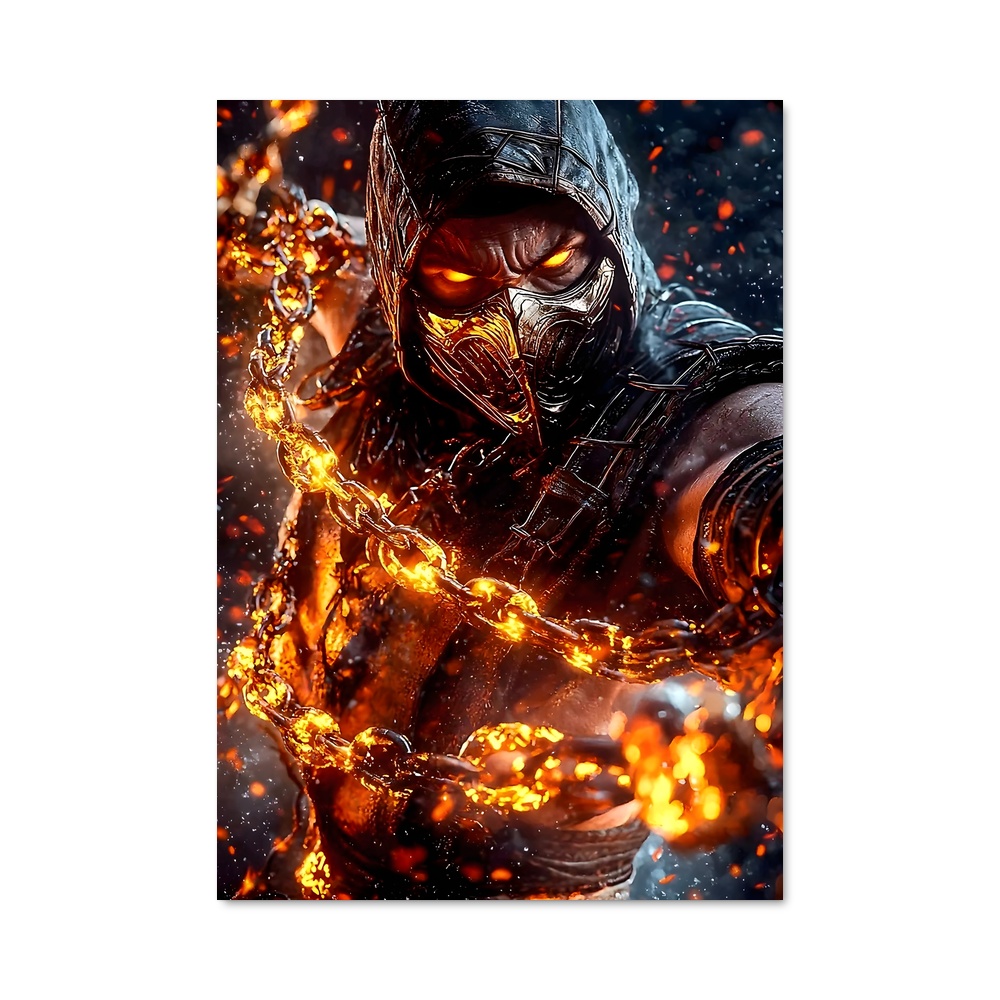Poster Flamme du Combat – affiche Mortal kombat